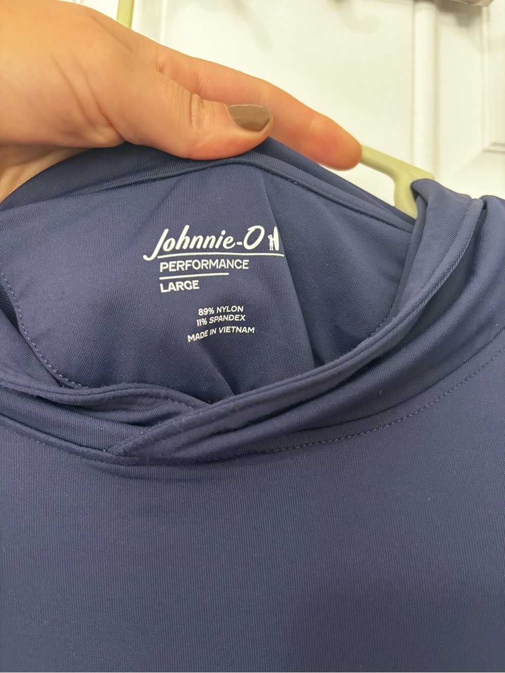 Johnnie-O motion hoodie navy large performance quonochontaug RI athletic tennis - Picture 6 of 9